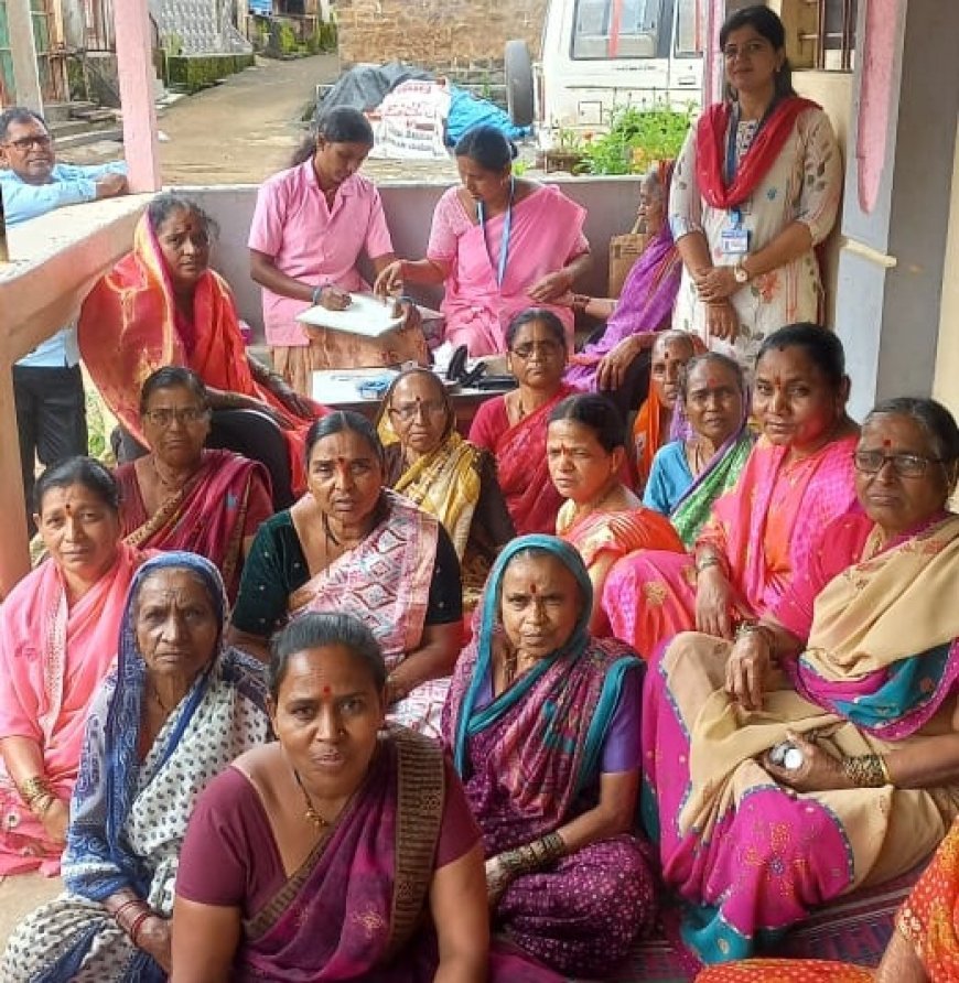 "स्वस्थ नारी सशक्त परिवार अभियान" अंतर्गत महिलांची आरोग्य तपासणी