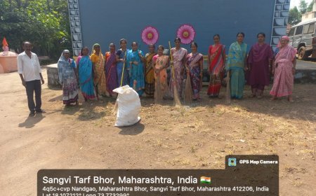 मुख्यमंत्री समृद्ध पंचायतराज अभियान 2025 अंतर्गत नांदगाव ग्रामपंचायतीकडून स्वच्छता मोहिमेचे आयोजन